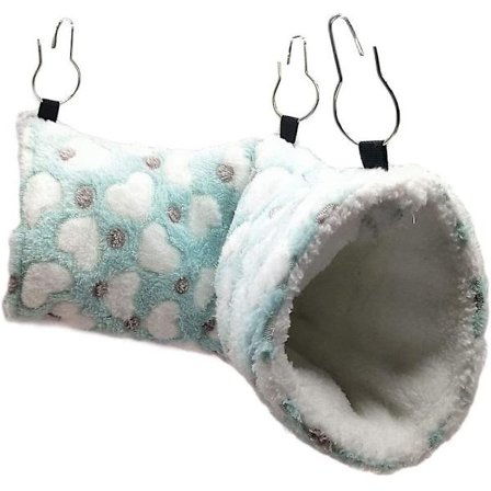 Hengende tunnel for små dyr, hamsterhengende leker, hengekøyesving, sengetøytilbehør for chinchillafrett, ekorn, marsvin, rotte, lekesett