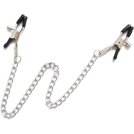 Brystvorteklemmer, justerbar metalkropsmykkekæde ikke-piercing brystvorteringclips