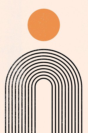 Venture Home - Juliste Tempel - Beige - Julisteet - 30X40 - - Homeroom