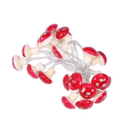 Mushroom Lamp String Lamper Mushroom 3M 20LED BATTERI 3M 20LED