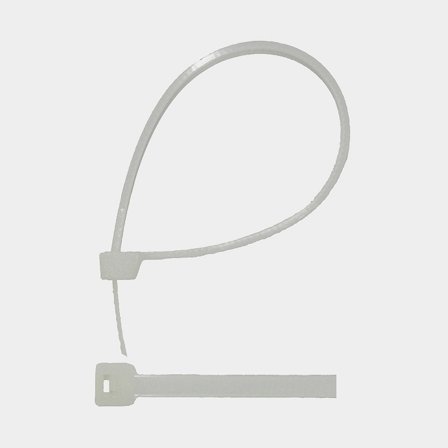 Brida, 4.5 mm x 200 mm, paquete de 20, blanco