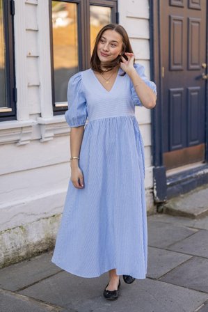 Fia Dress Blue Stripe 34
