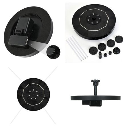 IC 3,5W LED-valoinen aurinkosuihkulähde 4 pidikkeellä