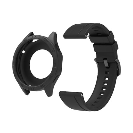 Klockarmband för Huawei Watch GT4 Silikonarmband + Skal Set 46mm