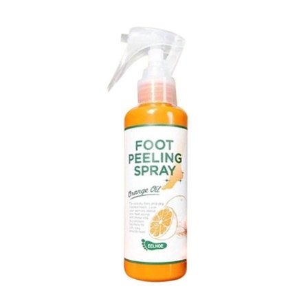 100ML Fot Eksfolierende Spray Fot Peeling Død Skin Fjern Spray Naturlig Orange Essence Pedicure
