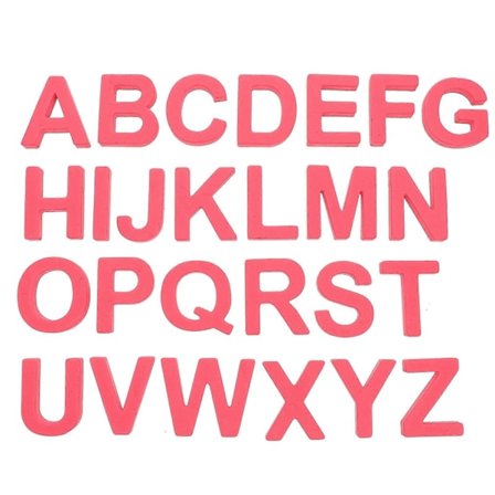 Små magnetiske store bokstaver pedagogisk leketøy kjøleskap metalldør overflate engelsk stor bokstav gjenkjenning 26 stk