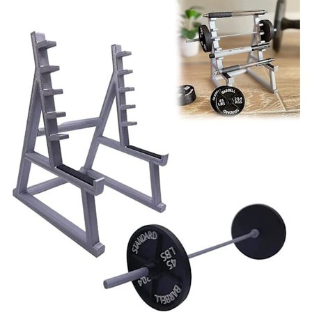 Squat Rack Pennhållare, Rolig Skivstångsställ Pennhållare, Gymtema Skrivbordsorganisatör för Pennor, För Träningsentusiaster och Tyngdlyftningsfans