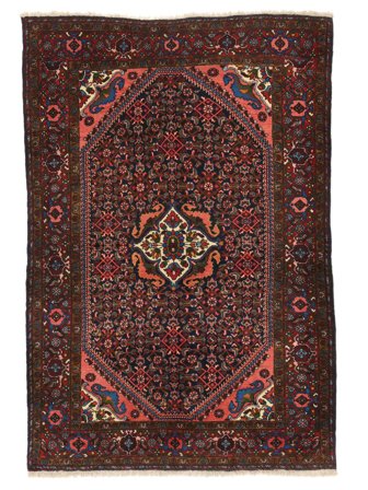 Medallion Small Sarouk Fine Rug 143X211 Wool