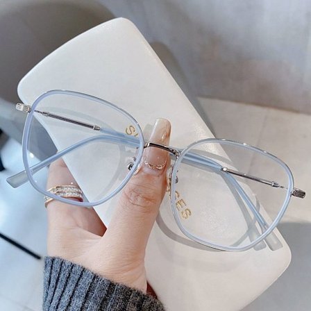 Anti-Blue Light Briller Firkantede Briller BLÅ BLÅ