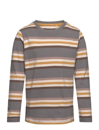 Minymo T-Shirt Ls Y/D - Multi/patterned - 110