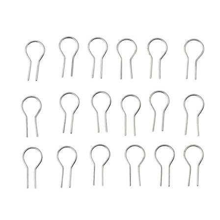 100 stk. R-formede hængende brændingsnåle til ovn, glasfremstilling og keramik, lav DIY hængende ornamenter W