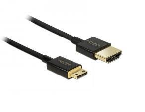 Delock Slim Premium - HDMI-kabel med Ethernet - 2 m