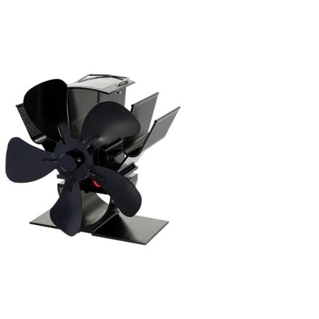 Mini komfyr vifte varme drevet peis vifte ved brenner økovifte stille 5 blad peis vifte