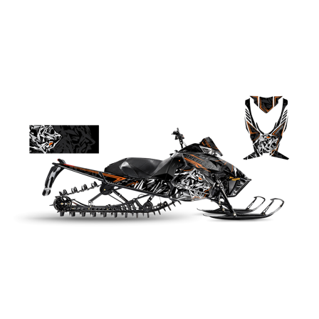 Tarrasarja SweTown Tiger Camo - Oranssi - Arctic Cat ZR 8000 RR 2014-2015