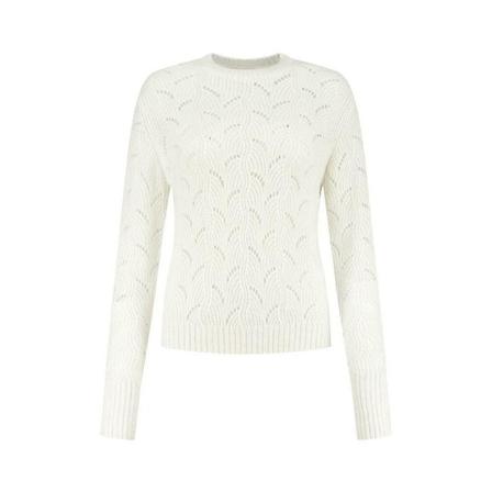 Fifth House, Kat Petit Trui Beige, Dames, Maat:M