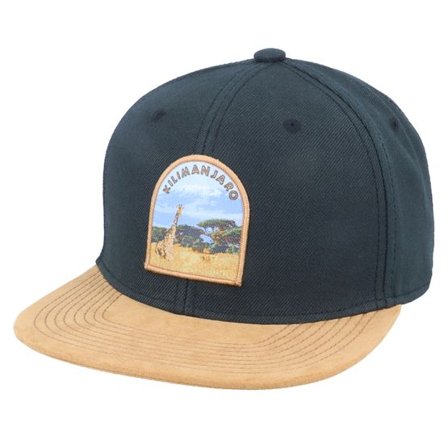 Wild Spirit - Svart snapback Keps - Mount Kilimanjaro Patch Black/Suede Snapback @ Hatstore