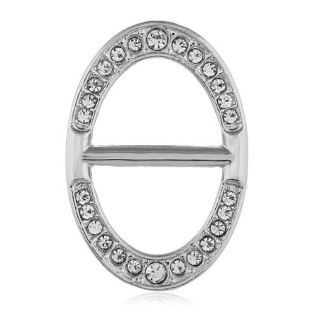 Scarf Spänne Butterfly Form Oval Diamond Silks Scarf Spänne