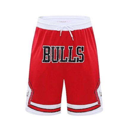 Basketballshorts Chicago Bulls Nr. 23 Svarte Hurtigtørkende Basketballsorts (3XL(175cm-180cm))