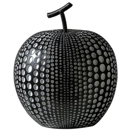 Harpiks Skulptur, moderne nordisk abstrakt eple statue dukke svart