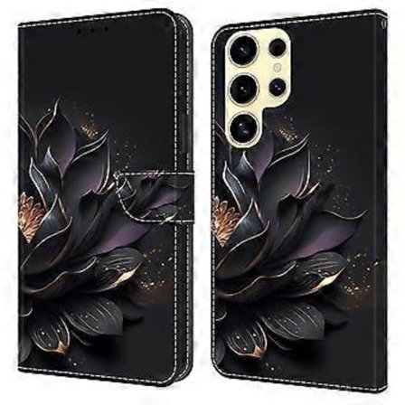 For Samsung Galaxy S25 Ultra Deksel Magnetisk Lås 3D Mønster Lær Lommebok Telefon Deksel (Stil Q)