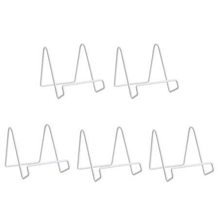 5-pakning Tallerkensholdere Bilderammeholdere HVIT LITEN HVIT HVIT{FY} HVIT