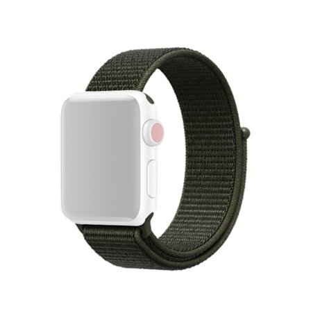 Nylonarmband Apple Watch 41mm Series 9 Mörkgrön