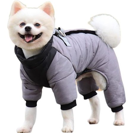 Vinterhundefrakke XL Reflekterende Vandtæt Snefrakke til Store Hunde Ekstra Varm med Ultralet Design Kompatibel med Julefrokost