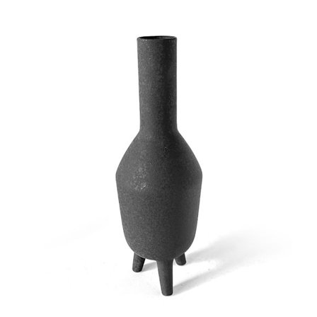 Keramikvase 15x15x45cm sort – Dekorativt stativdesign