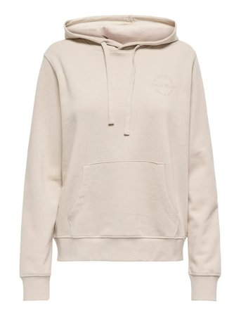 Onpjoni Life Hood Ls Loose Brush Swt Cream Only Play