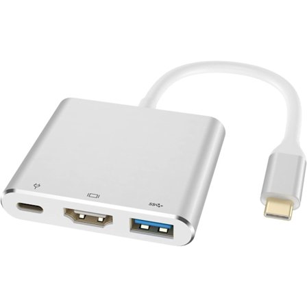 USB C til HDMI USB C-adapter med 4K HDMI-utgang USB 3.0-port og