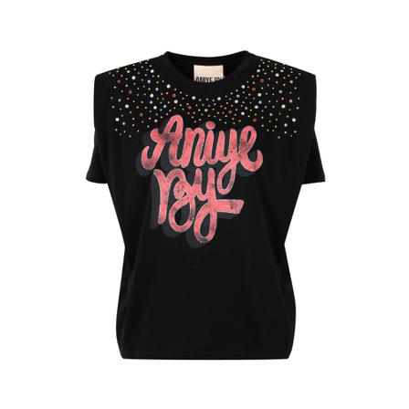 Aniye By T-shirt Sort, Dame T-shirts