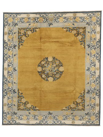 246X288 Tappeto Kazak Fine Mongolia Orientale Marrone/Arancione (Lana, Afghanistan) Carpetvista