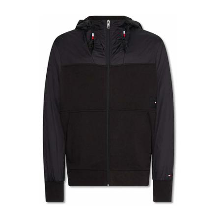 Tommy Hilfiger Mix Media Hooded Casual Sort, Herre Trøjer