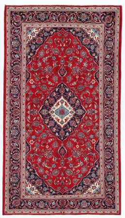 Noué À La Main Kashan Tapis 149X250 De Laine Petit