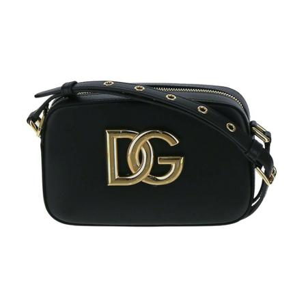 Dolce & Gabbana, Calfskin Crossbody 3.5 Bag Zwart, Dames, Maat:ONE Size