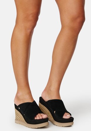 UGG Abbot Slide Wedge Black Sko