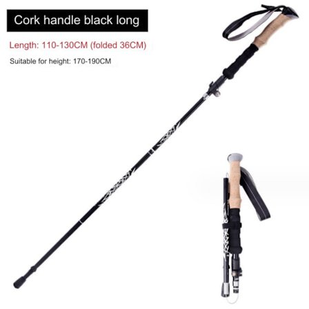 Aluminium sammenleggbare turstaver