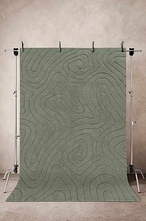 Jotex - Bomuldstæppe 200x300 Cm Bomuld Grøn Ensfarvet SHIV Køb Bomulds- & kludetæpper hos Jotex