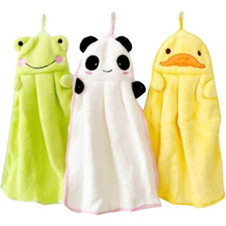 3 kpl söpöjä sarjakuva käsipyyhkeitä WC-pyyhe nenäliina kangas