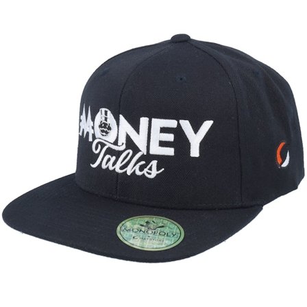 Monopoly - Svart snapback Caps - Money Talks Black Snapback @ Hatstore