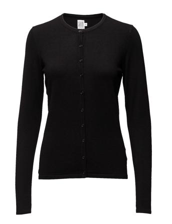 A8661, Milasz R-Neck Cardigan Strikket Trøje Cardigan Sort Saint Tropez