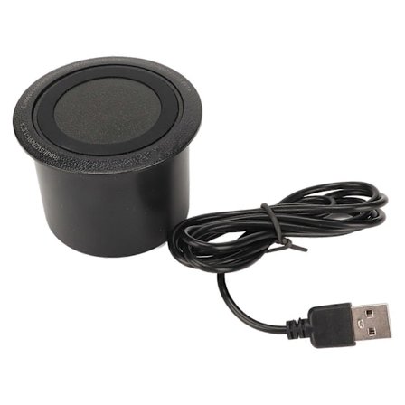 Trådløs lader multifunksjonell dobbel USB-port adapter 10W skjult innebygd i skrivebord trådløs ladeplate