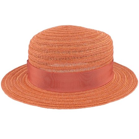 Mayser - Oranssi straw Hattu - Jule Hanf Rost Straw Hat @ Hatstore