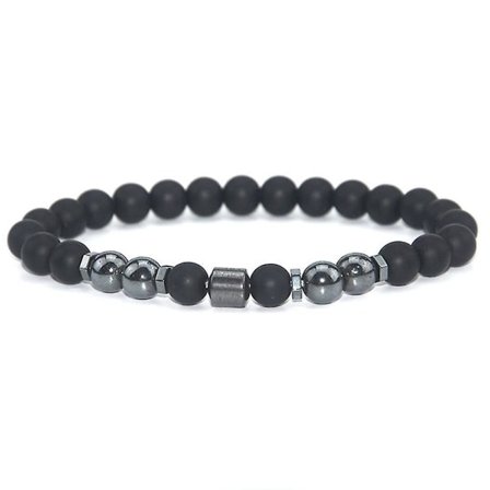 Anti-svullnad Obsidian armband fotled Anti-åderbråck svullnad fotled - Magnetisk terapi bantning C 1PC