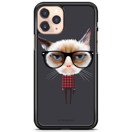 Bjornberry Hårdskal iPhone 11 Pro - Hipster Katt