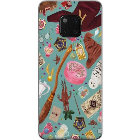 Kompatibel Mobilcover til Huawei Huawei Mate 20 Pro Magisk illustration med troldstav, hat og fantasifulde genstande i legende eventyrstil