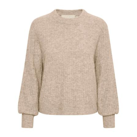 Soaked in Luxury, Round-neck Knitwear Beżowy, Kobieta, Rozmiar: S