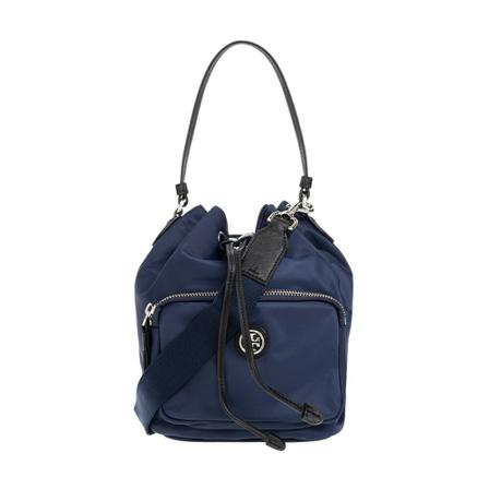 Tory Burch, Shoulder Bag With Logo Blauw, Dames, Maat:ONE Size,stof