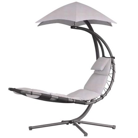Vivere Hängstol Med Solskydd - Cast Silver - Litenleker