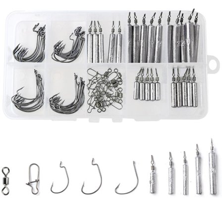 Fiskevikter Fiske Drop Shot Vikter Flera storlekar Fiskevikter Dropshot Lead Set med box fisketillbehör